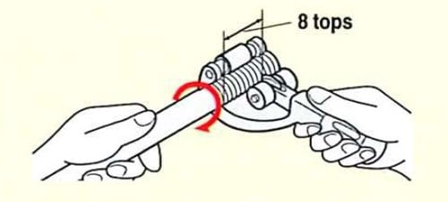 3. Cutting flexible pipe