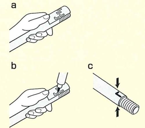 5. Marking to the flexible pipe