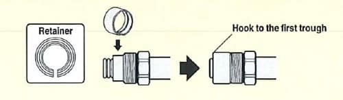 6. Fixing the retainer