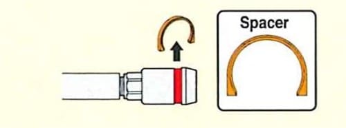 8. Removing the spacer
